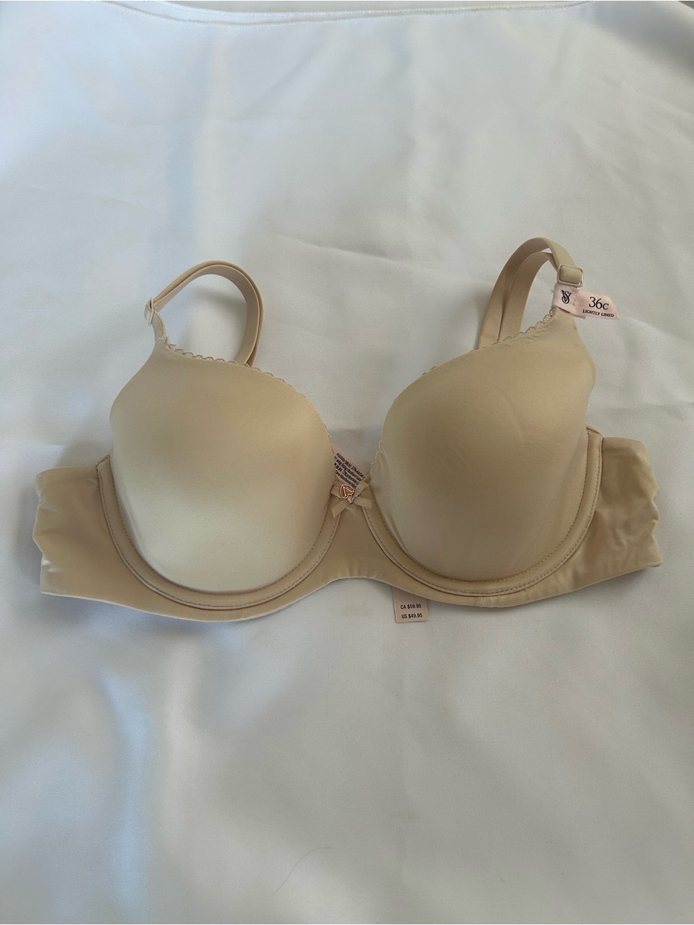 Victoria's Secret Nude/Tan Lightly Lined Underwire Bra